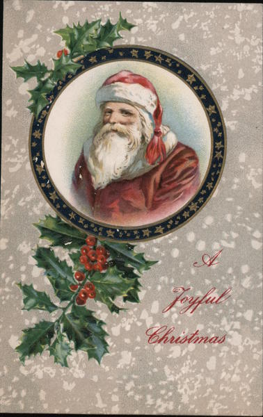 Santa Claus Holly A Joyful Christmas