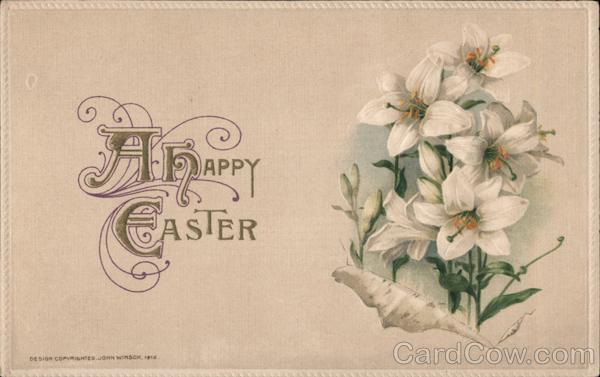 A Happy Easter -- White flowers
