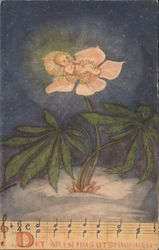 Christmas - Baby Jesus and Swedish Folk Song Postcard