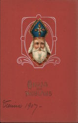 Gruss vom Nicolaus Vienna 1907 Santa Claus Postcard Postcard Postcard