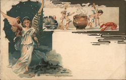 Angels Thanksgiving Feast Postcard