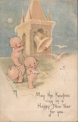 May the Kewpies ring in a Happy New Year for you. Postcard