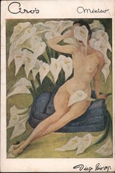 "Alcatraces" Oleo por Diego Rivera ParaCiros Postcard