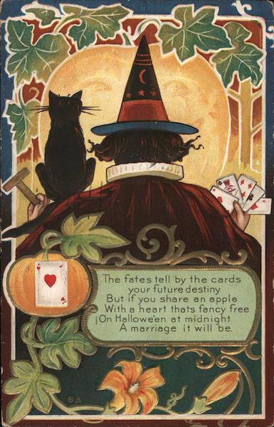 Witch Playing Cards Halloween