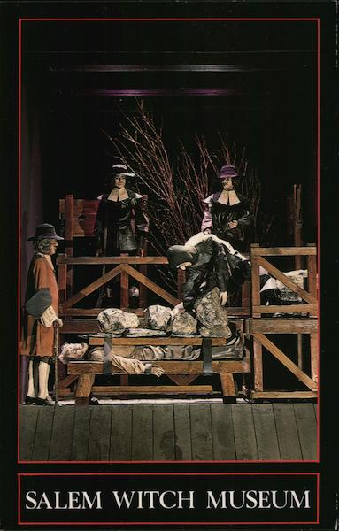 The Famous Salem Witch Museum - The Pressing of Giles Corey Massachusetts