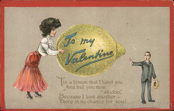 Woman Offers Lemon to Man, To My Valentine Couples