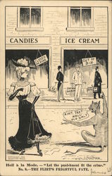 Hell a la mode: the flirt's frightful fate Postcard