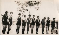 Bathing Suit Beauty Contestants Original Photograph