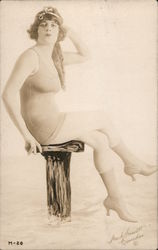 Woman in Bathing Suit, Mack Sennett Comedies Postcard