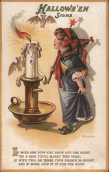 Hallowe'en Signs Postcard