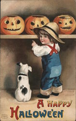 A Happy Halloween Postcard