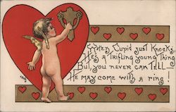 When Cupid just knocks, he's a trifling youong thing but, you never can tell. Postcard Postcard Postcard