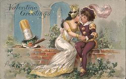 Nemo Price and Princess Hold Each Other, Valentine Greetings Postcard