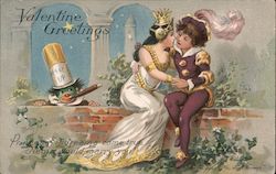 Nemo Price and Princess Hold Each Other, Valentine Greetings Fantasy Postcard Postcard Postcard