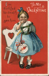 To My Valentine Children Postcard Postcard Postcard