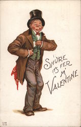 Shure Its Fer M' Valentine Postcard