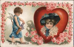 Cupid Getting Ready to Shoot Arrow Postcard