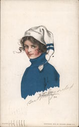 UC Berkeley Girl wearing a sweater and a knit cap Postcard