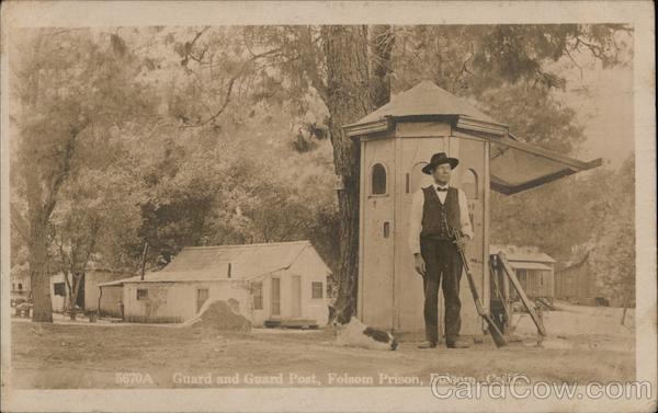 Rare! Guard and Guard Post, Folsom Prison California