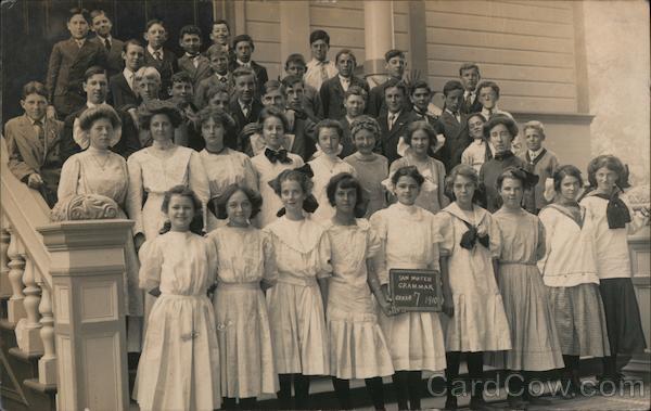 Class of 1910, Seventh Grade, San Mateo Grammar School California
