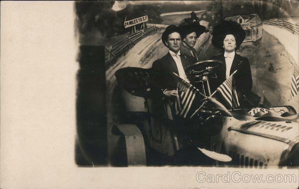 24 Miles to SF Man and Two Women in Car San Francisco California