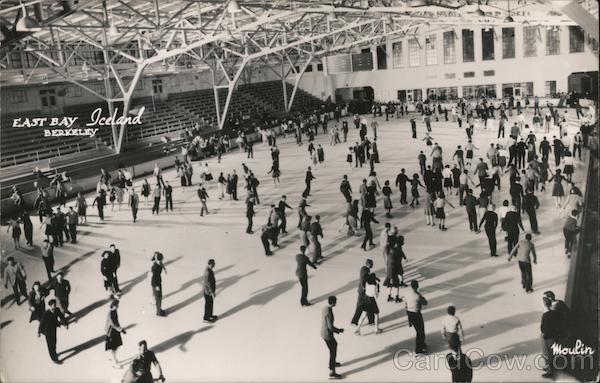 East Bay Iceland Large Group of People Ice Skating Berkeley California