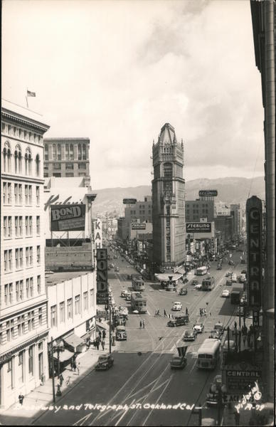 Broadway and Telegraph St. Oakland California