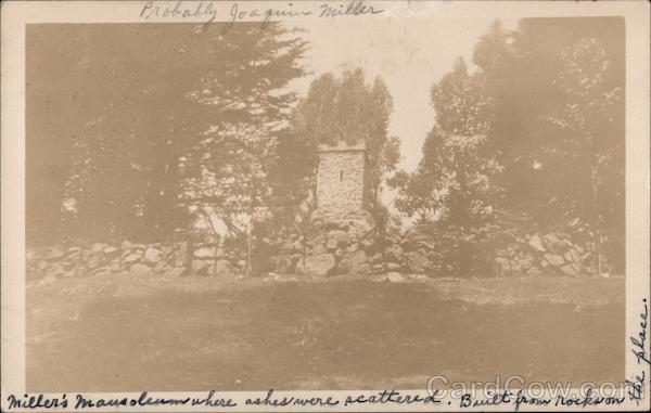Joaquin Miller Mausoleum Where Ashes were Scattered Oakland California