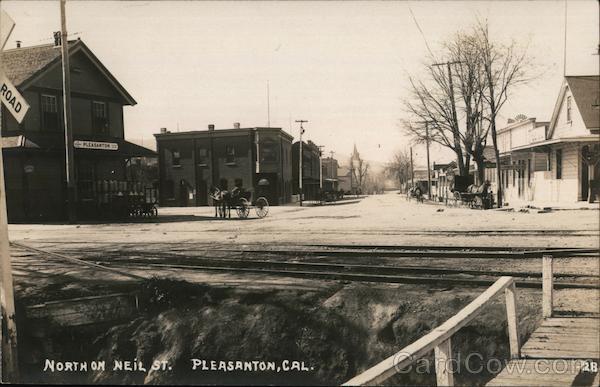 North on Neil St. Pleasanton California