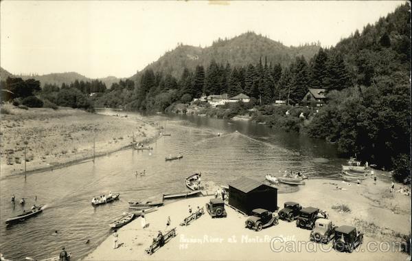 Scene at Russian River Monte Rio California