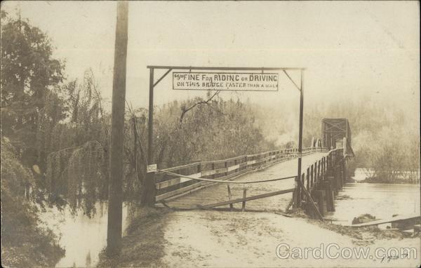 Closed Bridge, High Water on the Russian River Guerneville California
