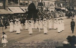 1909 Portola Parade, Native Daughters of the Golden West Postcard