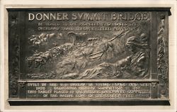 Donner Summit Bridge Plaque Postcard