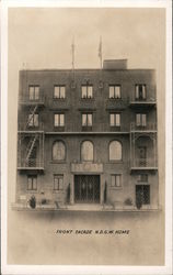 Front Facade NDGW Home, 555 Baker St. Postcard