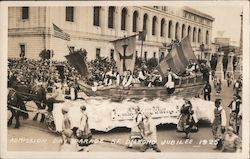 Admission Day Parade Diamond Jubilee 1925 Postcard