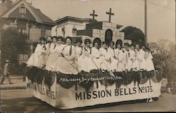 Mission Bells NDGW Parlor #173 Admission Day Celebration 1910 Postcard