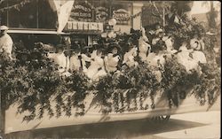 Women on Parade Float Postcard