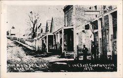 Main Street Looking East 1875 Postcard
