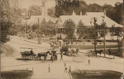 East Street, Water Wagon, Pump, Horses Postcard