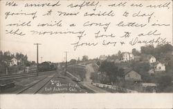 View Above Depot Postcard