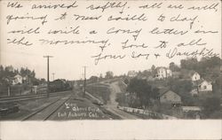 View Above Depot Auburn, CA Postcard Postcard Postcard