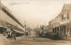 R.R. Street Looking East Auburn, CA Postcard Postcard Postcard