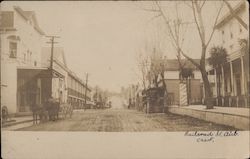 Street with Shops and Horse-Drawn Wagon Auburn, CA Postcard Postcard Postcard