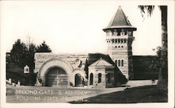 Second Gate & Armory, Folsom State Prison Postcard