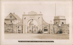 Entrance Gate - State Prison Postcard