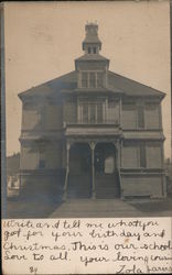 School Building, 1891 Postcard