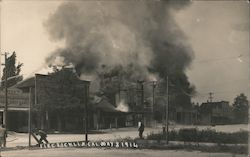 Fire Destroys Downtown - May 8, 1914 Postcard