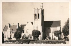 Soul's Catholic Church South San Francisco, CA Postcard Postcard Postcard
