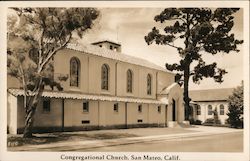 Congregational Church San Mateo, CA Postcard Postcard Postcard