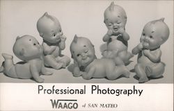 Five Kewpie Dolls - Professional Photography by Waago Postcard